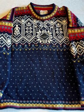 Dale of Norway Kid’s Navy Fair Isle Wool Sweater